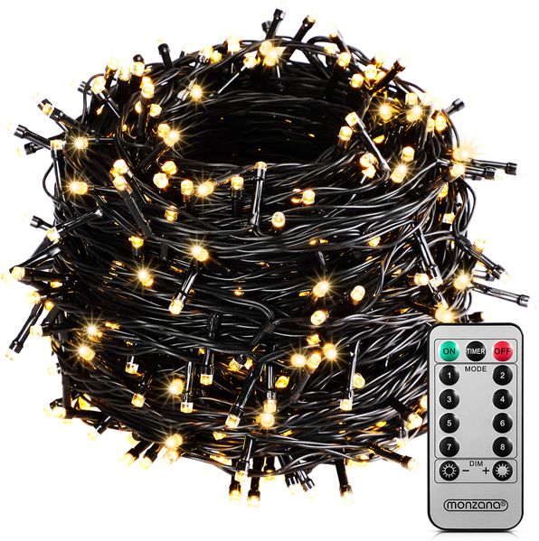 monzana Lichterkette, 400 LEDs, warmweiß/kaltweiß/bunt, 40 m