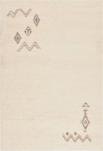 THEKO Wollteppich Hadj 225, rechteckig, Höhe: 25 mm, echter Berber Teppich aus Marokko, reine Wolle, handgeknüpft
