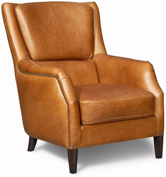 Ohrensessel Lewes Leder "Columbia-Brown"