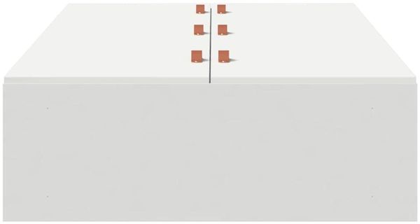vidaXL Aufbewahrungsbettgestell Weiß 100 x 200 cm Holzwerkstoff 3335349 Bild 6