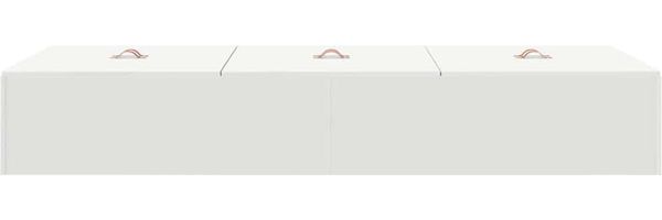 vidaXL Aufbewahrungsbettgestell Weiß 100 x 200 cm Holzwerkstoff 3335349 Bild 7