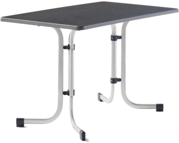 SIEGER Tisch 233/A 115 x 70 cm graphit Gestell aus Stahl in graphit, Tischplatte aus Mecalit®-Pro in anthrazit