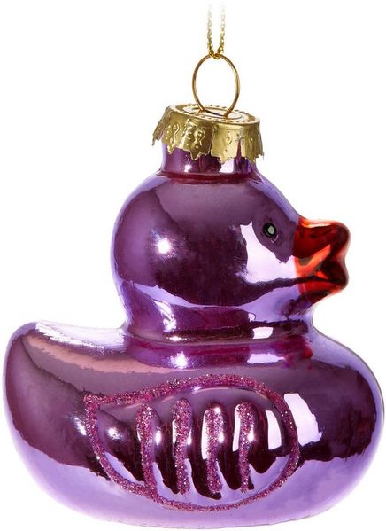 BRUBAKER Weihnachtsbaumkugel Lustige Weihnachtskugel aus Glas - Handbemalt & Mundgeblasen (1 St), Christbaumschmuck Figur - Deko Anhänger Baumkugel - Christbaumkugel