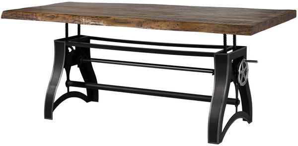 Esstisch Mango 220x100x67-91 höhenverstellbar natur geölt Manchester #203