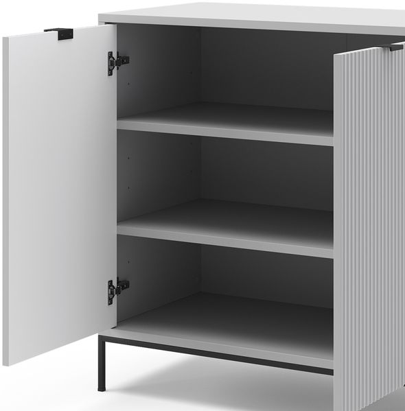 Kommode Eliza Grau 42 x 81.2 cm mit 2 Türen Vicco Bild 6
