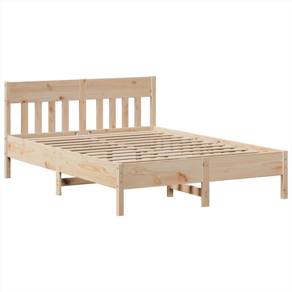 vidaXL Massivholzbett ohne Matratze 140x200 cm Kiefernholz 3323260 Bild 5