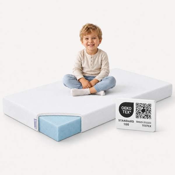 Arensberger Kindermatratze Babymatratze NORA | 80x160cm | Bezug waschbar & abnehmbar | punktelastischer Gelschaum | Jugendmatratze, allergikerfreundlich premium Bezug