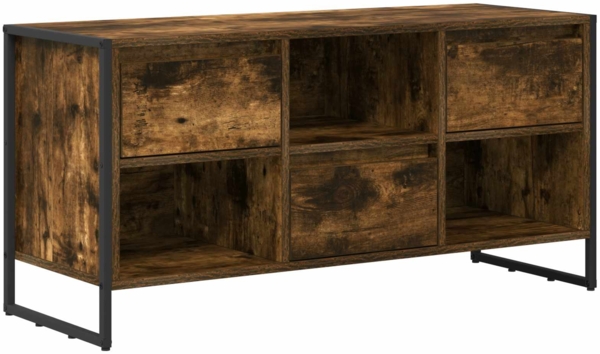 vidaXL TV-Schränk Raucharbe 100 x 36 x 49,5 cm Holzwerkstoff 886506