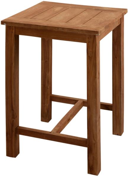 Inko Teakholz-Bartisch Abacus recyceltes Teak 80x80x108 cm Stehtisch