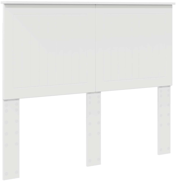 vidaXL Bettrahmen mit Kopfteil Weiß 120x190 cm Holzwerkstoff 3411332 Bild 6