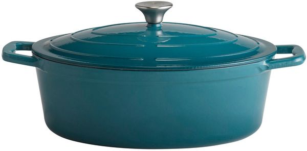 APS Bräter Stars, Gusseisen, 5 Liter, oval, 33x25 cm, Induktion