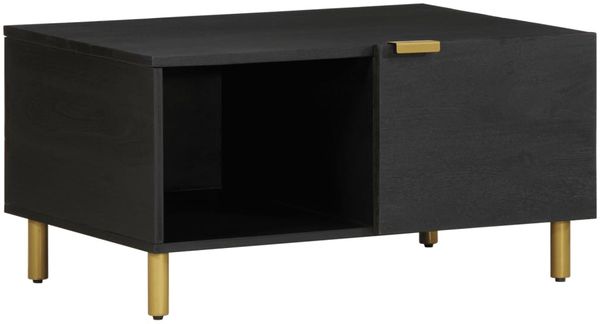 vidaXL Couchtisch Schwarz 80x50x40 cm Holzwerkstoff 4017652