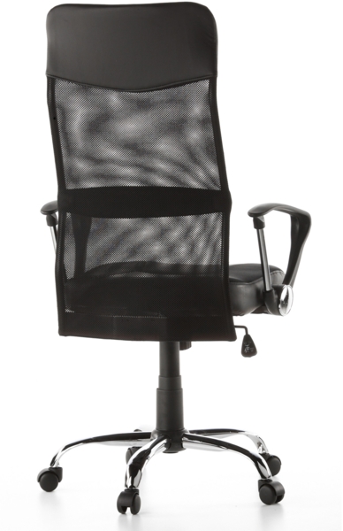hjh OFFICE Home Office Chefsessel STRYKA Kunstleder/Netzstoff Schwarz Bild 6