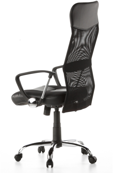 hjh OFFICE Home Office Chefsessel STRYKA Kunstleder/Netzstoff Schwarz Bild 8
