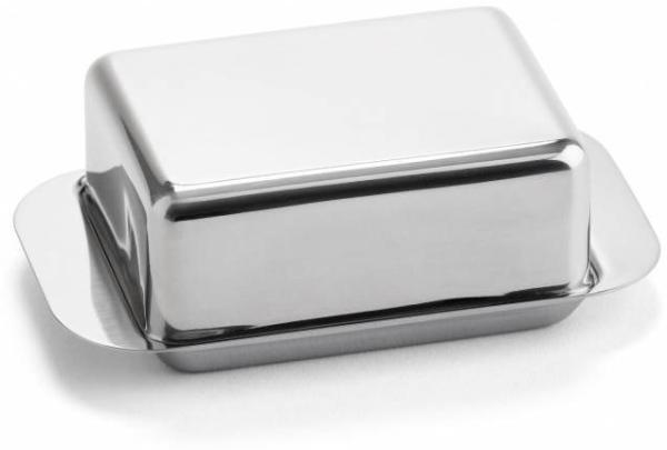 WEIS Butterdose für 125g Butter 12,5x7,5x4,5cm Edelstahl