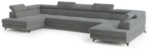 Masseno Ecksofa URMANO mit Schlaffunktion U-Form, Sofa mit Bettkasten
