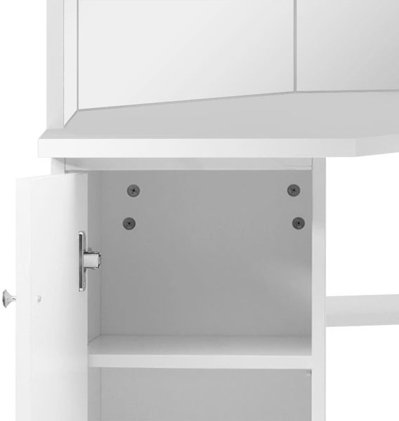 vidaXL Eck-Schminktisch Weiß 288451 Bild 8