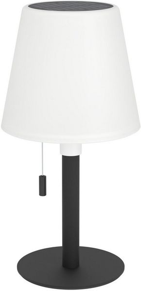 EGLO Tischleuchte MONTAPALMA Tischlampe - Stahl - SOLAR-LED - 2,2W - IP54, Dimmfunktion, Ein-/Ausschalter, Farbwechsel, RGB, USB-Anschluss mit Ladefunktion, mehrere Helligkeitsstufen, LED fest integriert, RGB, Warmweiß, Akku Tischleuchte, Außentischleu...