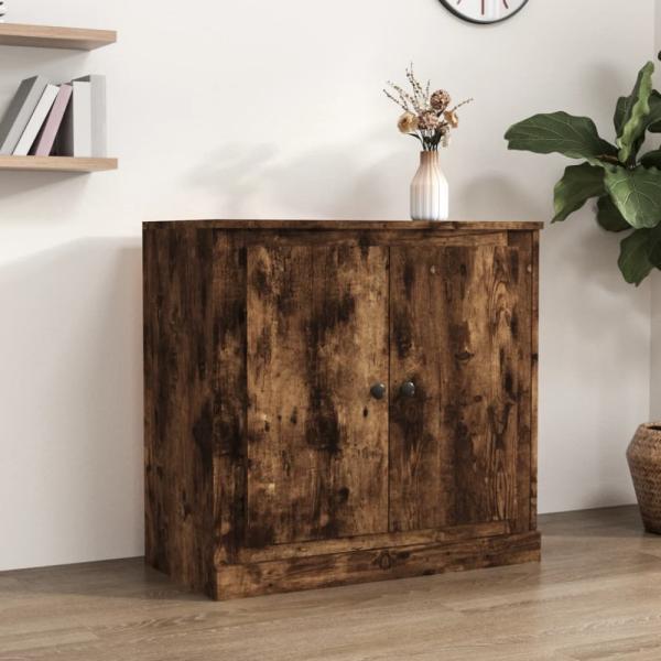 vidaXL Sideboard Räuchereiche 70x35,5x67,5 cm Holzwerkstoff 816189