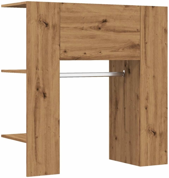 vidaXL Flurschrank Artisan-Eiche 97,5x37x99 cm Holzwerkstoff 857038