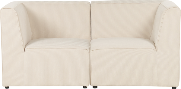 2-Sitzer Sofa Cord hellbeige LEMVIG