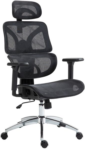CLP Bürostuhl Deshler höhenverstellbar drehbar und ergonomisch,schwarz