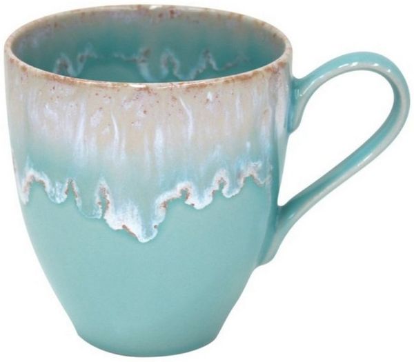 Costa Nova Tasse Taormina Aqua, Tasse mit Henkel, Casafina, 1-tlg, Keramik
