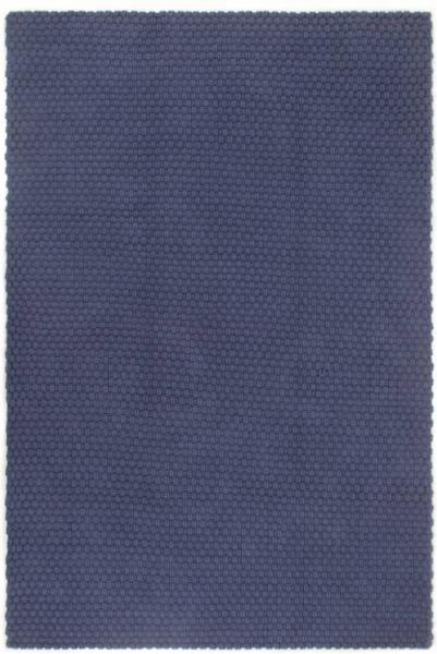 vidaXL Teppich Rechteckig Marineblau 180x250 cm Baumwolle 345128