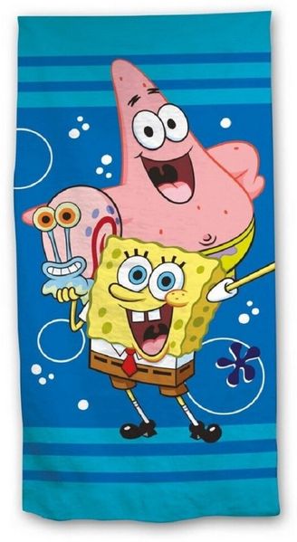 Spongebob Schwammkopf Strandtuch 70 × 140 cm leicht und schnelltrocknend