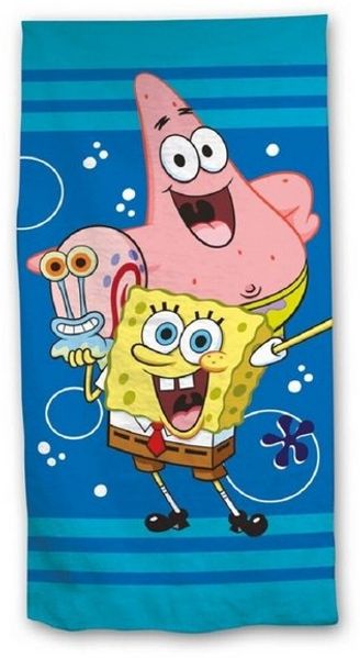 Spongebob Schwammkopf Strandtuch 70 × 140 cm leicht und schnelltrocknend