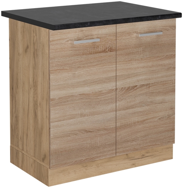 Spülenunterschrank R-Line Sonoma 80 cm , AP Anthrazit Vicco