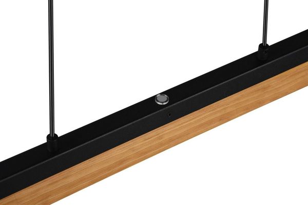 LED Pendelleuchte KERALA dimmbar Holzbrett naturbelassen, Breite 90cm Bild 3