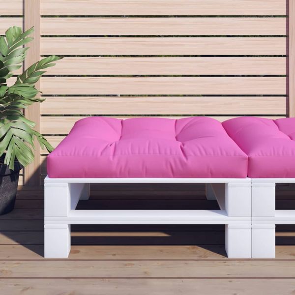 vidaXL Palettenkissen Rosa 70x70x12 cm Stoff 360489