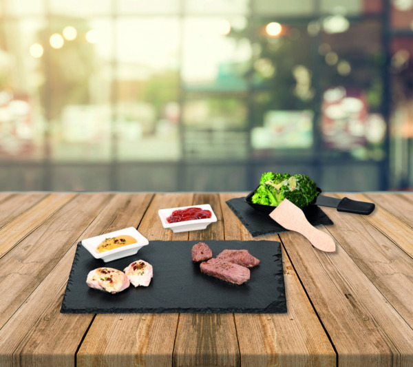 10 tlg. Schiefer-Servierplatten-Set - Raclette für 2 Personen Bild 6