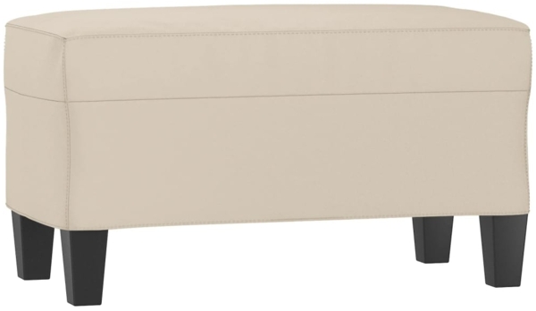 vidaXL Sitzbank Creme 70x35x41 cm Mikrofasergewebe 349449