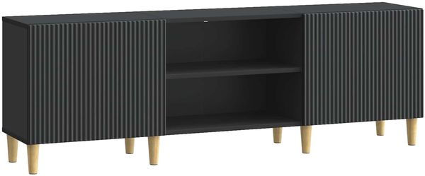vidaXL TV-Schränk Schwarz 150 x 31 x 50 cm Holzwerkstoff 894686