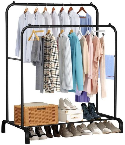 Youyijia TV-Rack Clothes Rack, Freestanding Hanger, Double Rods