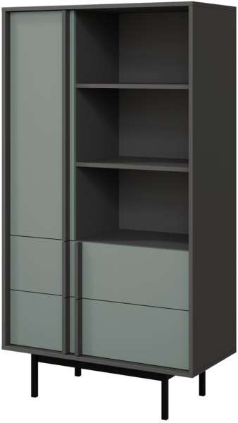 Regal Agova 2S AL04 (Farbe: Anthrazit / Aloe)