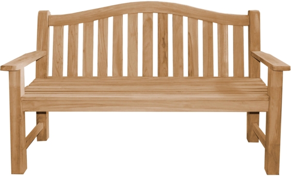 Gartenbank Catania Teak Massivholz Creme 180 cm Bild 6