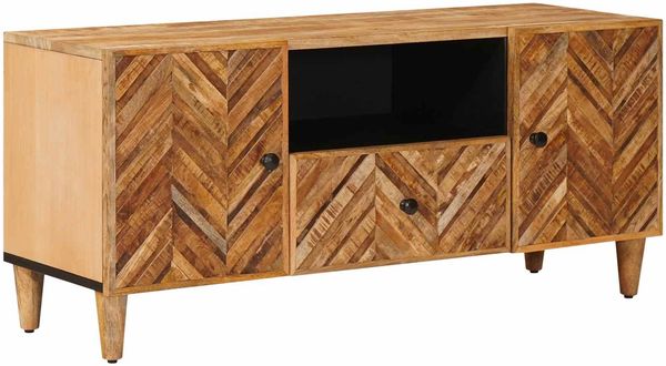 vidaXL Stauraumschränke Braun 105 x 33,5 x 46 cm Massivholz Mango 4018930