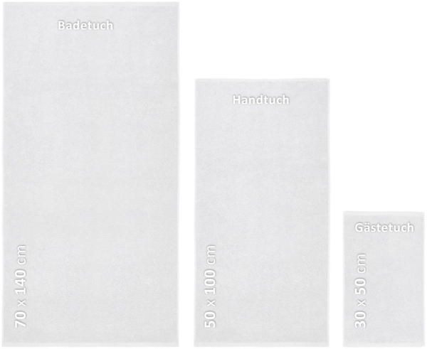 Beautex Handtuch Set Handtuch Set, Made in Europe, Frottier (Multischlaufen-Optik, Frottier Premium Set aus 100% Baumwolle 550g/m) Bild 2