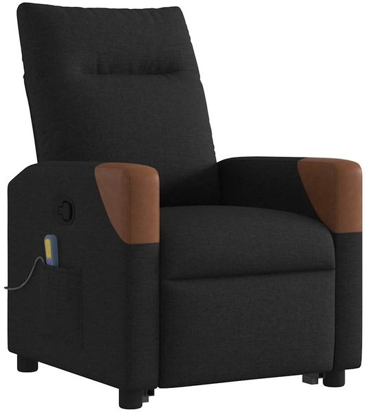 vidaXL Massagesessel mit Aufstehhilfe Schwarz Stoff 3324016 Bild 4
