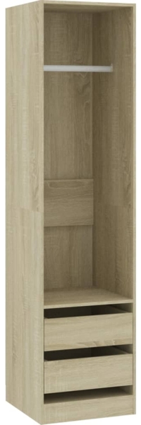 vidaXL Kleiderschrank mit Schubladen Sonoma-Eiche 50x50x200 cm 800615 Bild 1