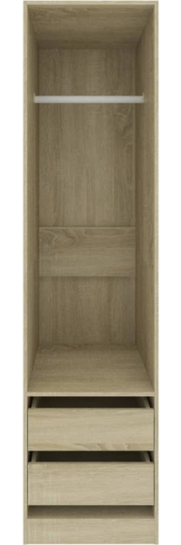 vidaXL Kleiderschrank mit Schubladen Sonoma-Eiche 50x50x200 cm 800615 Bild 3