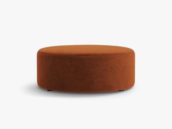 Micadoni Pouf Dia 90cm Samt Salvador Terrakotta Bild 2