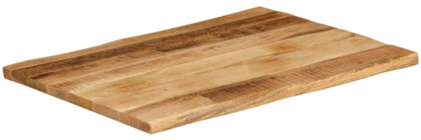 vidaXL Tischplatte mit Baumkante 90x60x2,5 cm Raues Mango Massivholz 370669