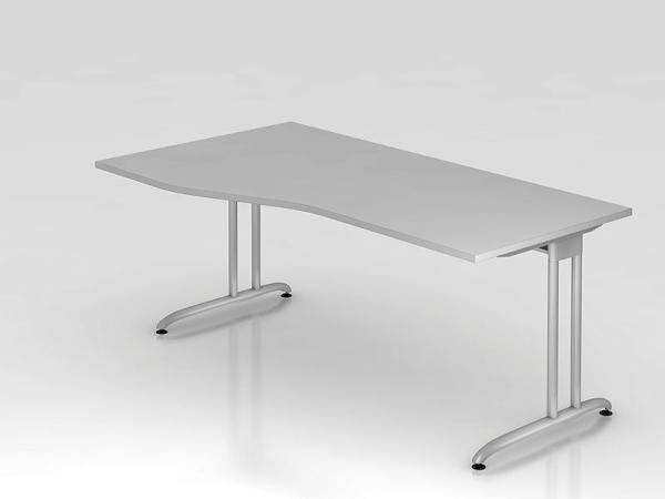 'BS18' Schreibtisch C-Gestell 180x100 / 80cm Grau