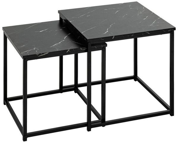 Atmosphera Créateur d'intérieur Beistelltisch Beistelltische aus Metall JONES, 2er-Set (funktional)
