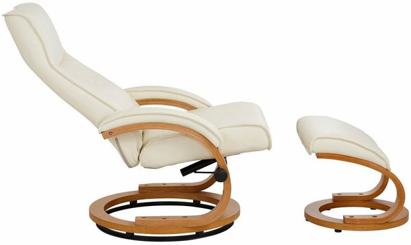Home affaire Relaxsessel Paris TV-Sessel, Sessel mit Hocker, Wohnzimmer, Schlaffunktion manuell (Set, 2-St, bestehend aus Sessel und Hocker), verstellbar, Microfaser, NaturLEDER, Webstoff, Sitzhöhe 46 cm