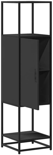 vidaXL Highboard Schwarz 35,5x35x139 cm Holzwerkstoff und Metall 849034 Bild 4